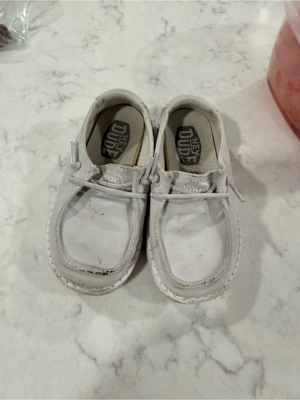 Hey Dude Kids White Slip-On Casual Sneakers